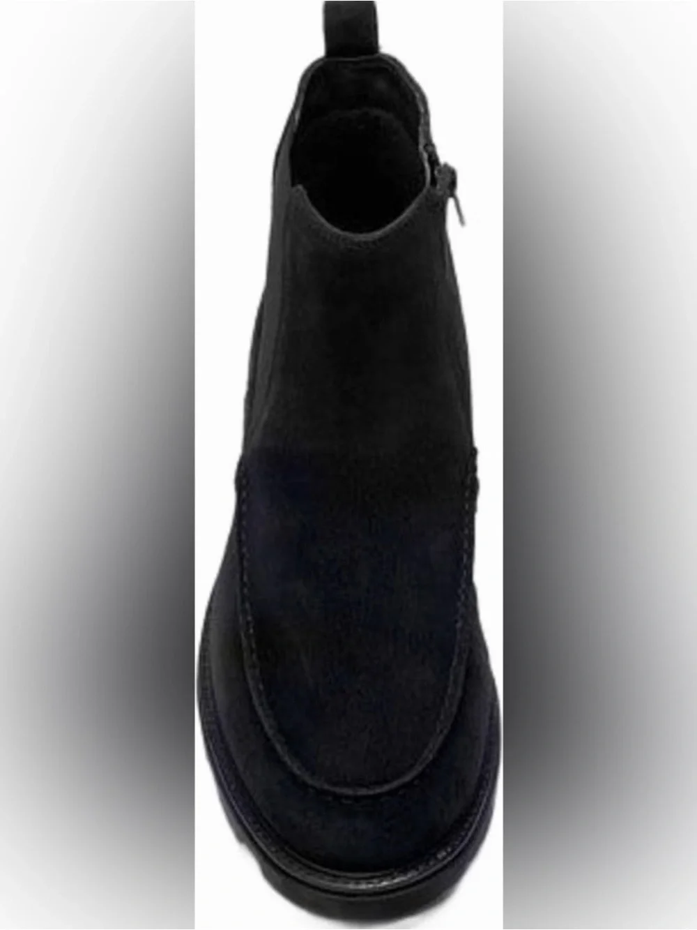 A. Veer Dwayne Chelsea Men's Black Suede Chukka Boots - Side-Zip Comfort